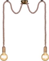TRIO ROPE Vintage 2x E27 függő lámpa - Kötél