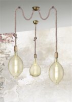 TRIO ROPE Vintage 2x E27 függő lámpa - Kötél