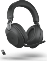 Jabra Evolve2 85 (Microsoft Teams, USB-A, Töltőállomás) Vezeték nélküli Headset Fekete