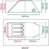 Coleman 3 Chimney Rock 3 Plus Alagút sátor