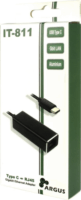 Inter-Tech Argus IT-811 USB 3.0 C - RJ45 Gigabit Ethernet adapter
