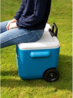 Coleman: 50QT Wheeled Mesh hűtőláda - Kék/fehér