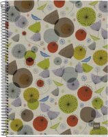 Miquelrius Ecobirds 4x30 lapos A5 vonalas spirálfüzet