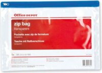 Office Depot A4 áttetsző cipzáras tasak (5db/csomag)