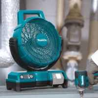 Makita DCF203Z Akkus ventilátor géptest (Akku és töltő nélkül)