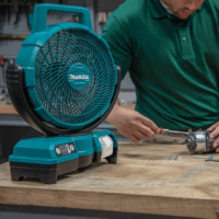 Makita DCF203Z Akkus ventilátor géptest (Akku és töltő nélkül)