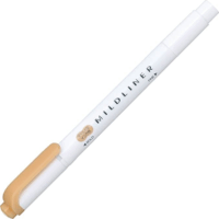 Zebra Mildliner Fluorescent 1/3,5mm kétvégű Ecsetirón - Narancs