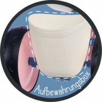 Smoby: Rookie fémvázas bébitaxi - Kék/rózsaszín