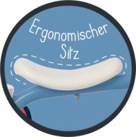 Smoby: Rookie fémvázas bébitaxi - Kék/rózsaszín