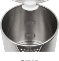 Clatronic WKS 3692 1.5L Vízforraló - Rozsdamentes acél/Fekete