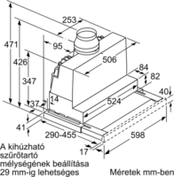Bosch DFS067A51 Teleszkópos páraelszívó