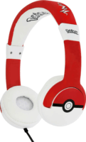 OTL Pokemon Pokeball Junior Fejhallgató - Piros/ Fehér