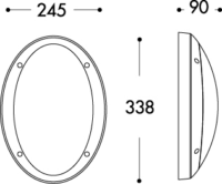 Fumagalli DANZI GR E27 Kültéri falilámpa - Szürke