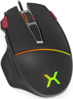 Krux Fuze Pro USB Gaming Egér - Fekete