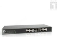 LevelOne FSW-2450 switch (10/100Mbit/s, 24 port, fém ház, rackbe szerelhető)