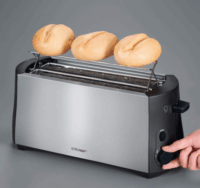 Cloer 3719 Kenyérpirító - Fekete/Inox