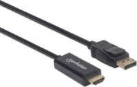 Manhattan HDMI v1.2 - Displayport kábel 1.0m Fekete