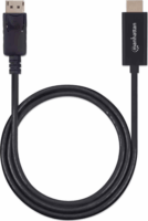 Manhattan Displayport v1.2 - HDMI kábel 1.0m Fekete