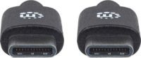 Manhattan USB-C - USB-C kábel 2m - Fekete