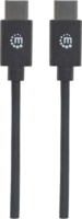 Manhattan USB-C - USB-C kábel 2m - Fekete