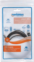 Manhattan USB-C - USB-C kábel 2m - Fekete