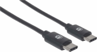 Manhattan USB-C - USB-C kábel 1m - Fekete