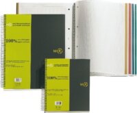 Miquelrius Recycled 4x30 lapos A4 kockás spirálfüzet