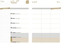 Realsystem 145 × 205 mm Heti hallgatói zsebkönyv - Nature mintás