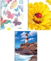 Herlitz 160 lapos A5 kockás spirálfüzet többféle