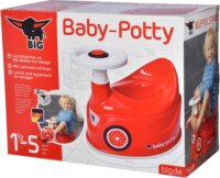BIG Baby-Potty baba bili játék kormánnyal - Piros