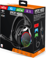 Spirit of Gamer MIC-XH600 7.1 Surround Gaming Headset Fekete