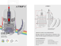 Cherry Xtrfy MSM M42 RGB Retro Edition Vezetékes Gaming Egér - Szürke