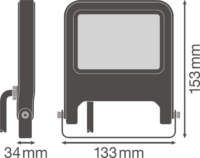 Ledvance Flood Value 20W LED reflektor - Hideg fehér