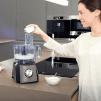 Black & Decker BXFPA1200E Elektromos Aprító 1,5L 1200 Watt - Fekete/Inox