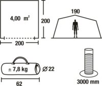 High Peak Veneto kupola sátor