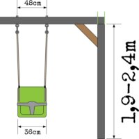 DeLux biztonsági bébihinta Lila/Lime