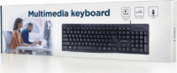 Gembird KB-UM-107 USB Billentyűzet US - Fekete