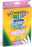 Crayola Super Tips pasztell filctoll készlet - Vegyes színek (12 db / csomag)