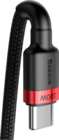 Baseus Cafule USB-C apa - USB-C apa Adat és töltőkábel 2m - Fekete-piros