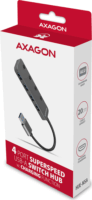 Axagon HUE-MSA USB 3.2 HUB (4 port) Szürke