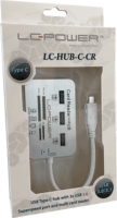 LC Power LC-HUB-C-CR USB 3.0 HUB (3+2 port) Ezüst/ Fehér