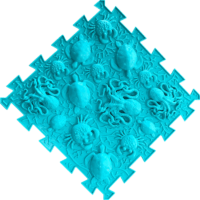 Ortho Puzzle: Ortopédiai masszázs szőnyeg Tenger szett (8 db)