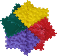 Ortho Puzzle: Ortopédiai masszázs szőnyeg Erdő szett (8 db)