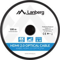 Lanberg HDMI v2.0 - HDMI kábel 100m Fekete