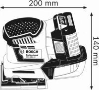 Bosch GSS 18V-10 Professional Rezgőcsiszoló (akku és töltő nélkül)