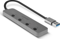 Lindy 43309 USB 3.0 HUB (4 port) Szürke