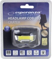 Esperanza Crater LED fejlámpa - Fekete
