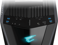 Gigabyte Aorus C700 Glass Számítógépház - Fekete