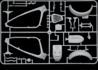 Italeri WWII KS 750 oldalkocsis motor műanyag modell (1:9)