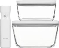 Zwilling Fresh & Save 2x Vákuum üveg doboz + 4x Vákuum tasak ételtároló készlet (6 db)